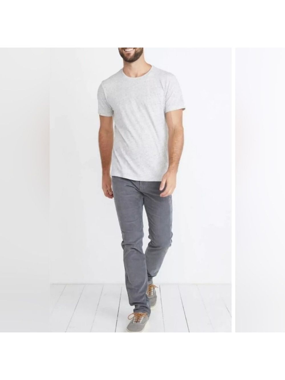 Marine Layer Cambridge Corduroy Pant Slim Straight Gray